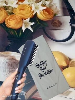 2 in 1 Monat hair straightening and smoothing ionic brush limited Edition